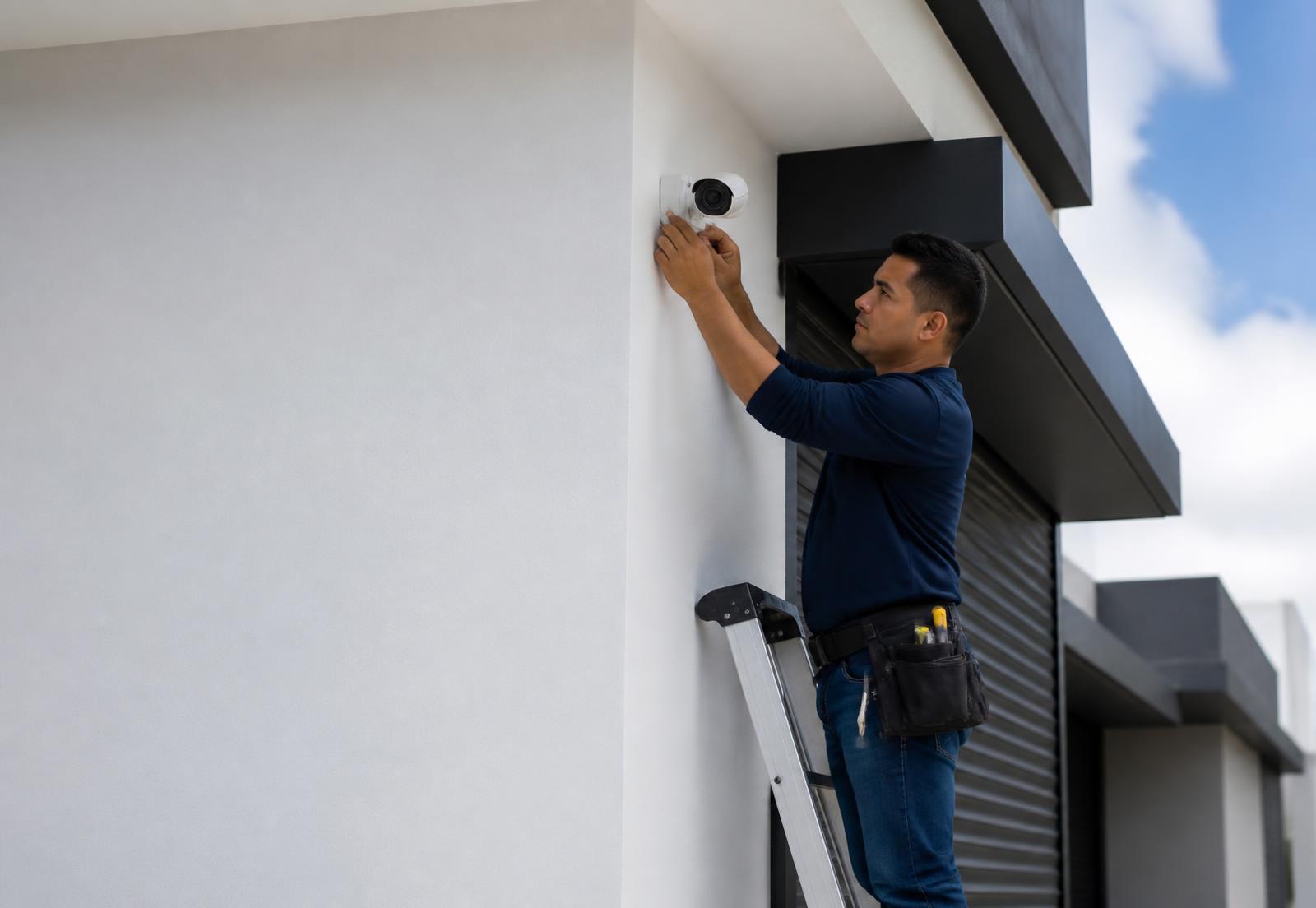 Instalación profesional de una cámara de seguridad